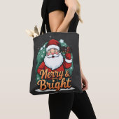 Weihnachten - "Merry & Bright Santa" Tasche (Von Nahem)