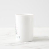 Weihnachten Merry & Bright Weihnachtsbaum Mint Pin Porzellantasse (Vorderseite)