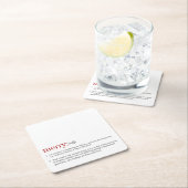 Weihnachten - Merry Definition Urlaub Rechteckiger Pappuntersetzer (Vor Ort)