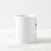 Weihnachten Merry Knitmas Garnbaum und Schneeflock Kaffeetasse (Mittel)
