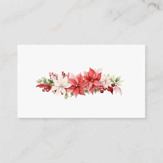 Weihnachten Merry Little Baby Duwer Windel Raffle Begleitkarte (Rückseite)