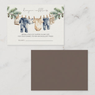 Weihnachten Merry Little Baby Duwer Windel Raffle Begleitkarte