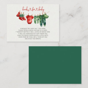 Weihnachten Merry Little Baby Shower Buchanfrage Begleitkarte