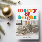 Weihnachten Merry und Helles Foto Personalisiert