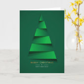 Weihnachten - Merry X-Mas Tree Grn Karte (Gelbe Blume)