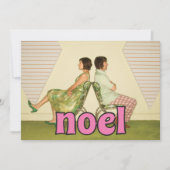 Weihnachten Message Vintag Style Foto der 1970er J (Vorderseite)