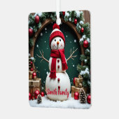 Weihnachten - Metal Square Ornament (Vorderseite links)