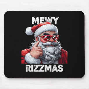 Weihnachten Mewy Rizzmas Lustiger Weihnachtsmann M Mousepad