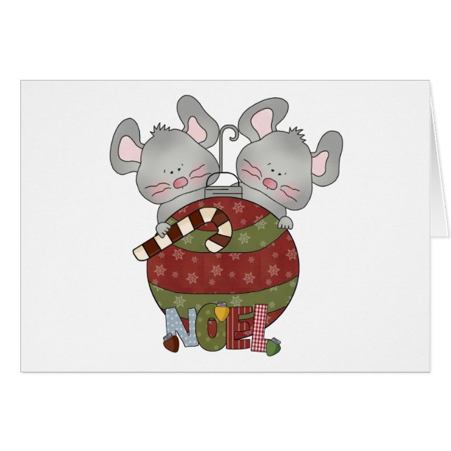 Weihnachten Mice Holiday T - Shirt und Geschenke (Vorderseite (Horizontal))
