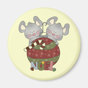 Weihnachten Mice Holiday T - Shirt und Geschenke Magnet