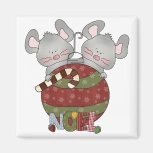 Weihnachten Mice Holiday T - Shirt und Geschenke Magnet