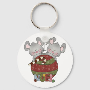 Weihnachten Mice Holiday T - Shirt und Geschenke Schlüsselanhänger