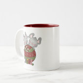 Weihnachten Mice Holiday T - Shirt und Geschenke Zweifarbige Tasse (Vorderseite Links)
