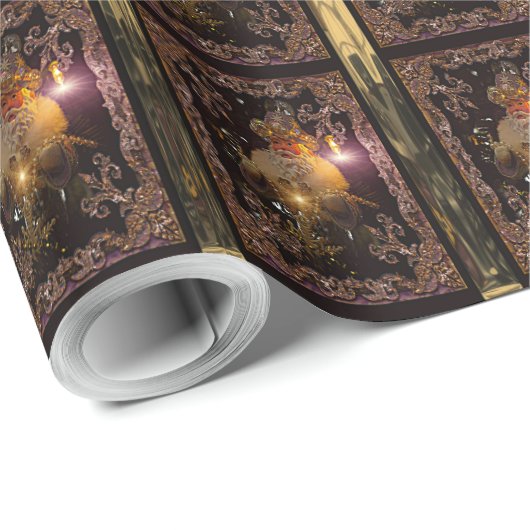 Weihnachten Mikrosankt nikolaus viktorianisch Geschenkpapier (Rolleneckpunkt)