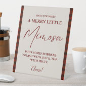 Weihnachten Mimosa Bar Sign Brautparty Brunch Sockelschild (In Situ)