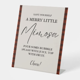 Weihnachten Mimosa Bar Sign Brautparty Brunch Sockelschild