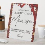 Weihnachten Mimosa Bar Sign Family Brunch Sockelschild (In Situ)