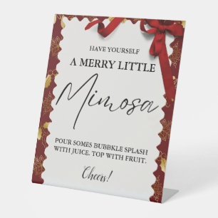 Weihnachten Mimosa Bar Sign Family Brunch Sockelschild