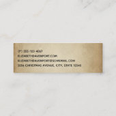 Weihnachten Mini Visitenkarte (Rückseite)