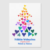 Weihnachten Minimal Magnetisch Pride Magnetkarte (Vorderseite)