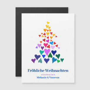 Weihnachten Minimal Magnetisch Pride Magnetkarte