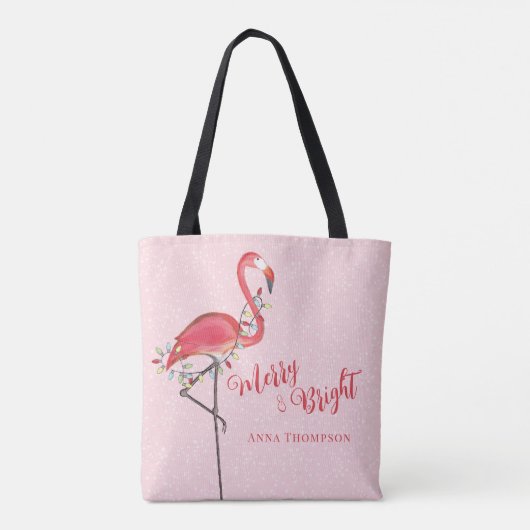 Weihnachten Minimal Merry und Bright Tasche (Rückseite)