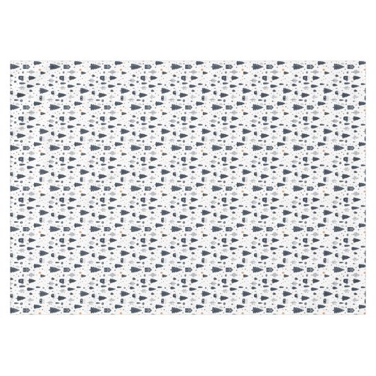 Weihnachten Minimal Schwarz und Weiß Moderner Urla Tischdecke (Vorderseite (Horizontal))