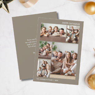 Weihnachten Minimalist 5 Foto Collage Familie Taup