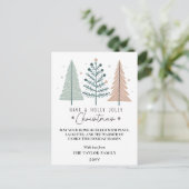 Weihnachten Minimalist Boho Bäume (Stehend Vorderseite)