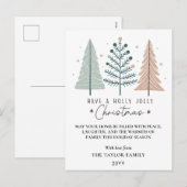 Weihnachten Minimalist Boho Bäume (Vorne/Hinten)