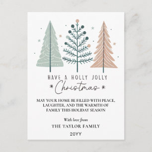 Weihnachten Minimalist Boho Bäume