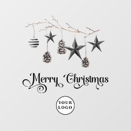 Weihnachten Minimalistisch-moderne Fensterklammer Fensteraufkleber