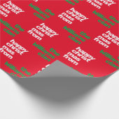 Weihnachten minimalistisch modernen, roten geschenkpapier (Ecke)