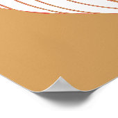 Weihnachten Minimalistisch Moderner Weihnachtsmann Poster (Ecke)