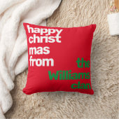 Weihnachten minimalistisch modernes Party rot grün Kissen (Decke)