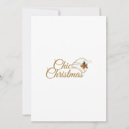 Weihnachten: Minimalistische Weihnachtsmannmütze u Feiertagskarte