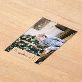 Weihnachten Minimalistisches ästhetisches Foto Acryleinladungen (Ablage )