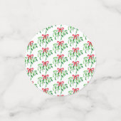 Weihnachten Mistletoe Fest glückliche Ferien Kuss Konfetti (Klein Vorderseite)