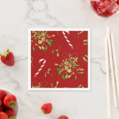Weihnachten Mistletoe Holiday Grüne Serviette (Beispiel)