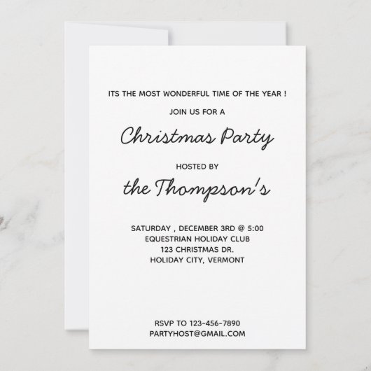 Weihnachten Mistletoe Reittiere Niedliche Ponies Einladung (Rückseite)