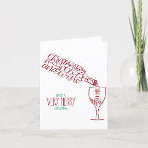 Weihnachten Mistletoe und Wein   Elegantes Skript