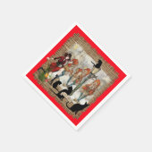 Weihnachten mit Anton Pieck Serviette (Ecke)