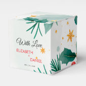 Weihnachten mit Aquarellfarben Hochzeit Holly Gefä Geschenkschachtel (Vorderseite)