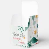 Weihnachten mit Aquarellfarben Hochzeit Holly Gefä Geschenkschachtel (Geöffnet)