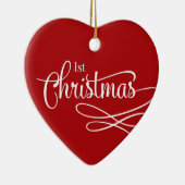 Weihnachten mit Baby 2017 Keramik Ornament (Rechts)