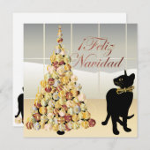 Weihnachten mit Bella Spanish Card/Einladung Einladung (Vorne/Hinten)