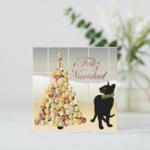 Weihnachten mit Bella Spanish Card/Einladung Einladung (Stehend Vorderseite)