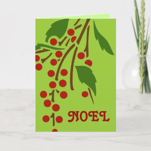 Weihnachten mit Berries Card