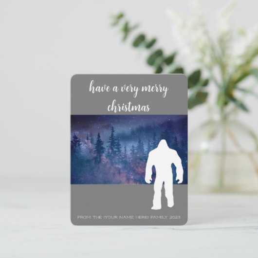 Weihnachten mit Bigfoot (Stehend Vorderseite)