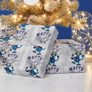 Weihnachten mit Blau Geschenkpapier